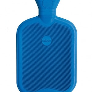 Sänger Rubber Hot Water Bottle - Made in Germany - 2 Litres (Blue)