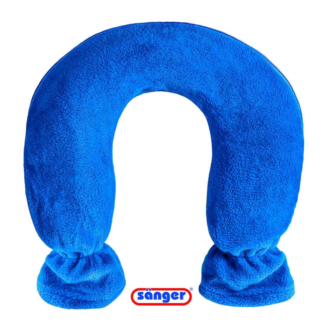 SANGER Blue Fleece NECK Hot Water Bottle Made in Germany Etsy