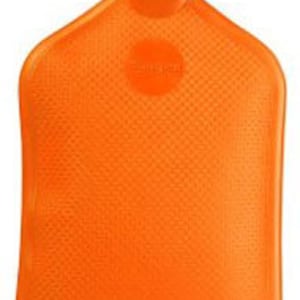 Très grande bouillotte en caoutchouc de 3,0 litres, orange, SANGER - Fabriquée en Allemagne