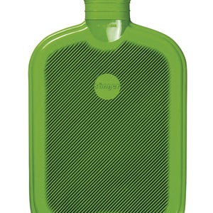 Bolsa de agua caliente de goma Sänger - Fabricada en Alemania - 2 litros (verde)