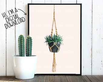 Hanging Planter *DIGITAL* Print | Instant Digital Download