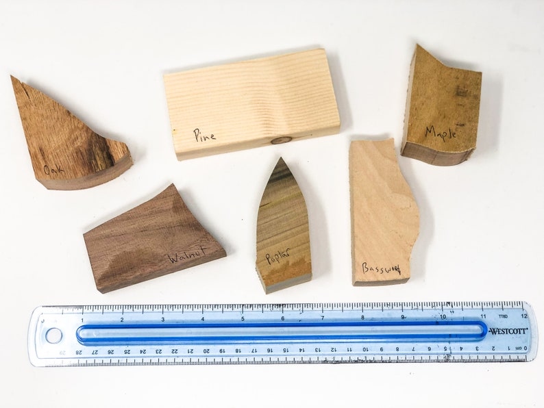 Whittling Wood Basswood Poplar Oak Maple Walnut Pine Etsy