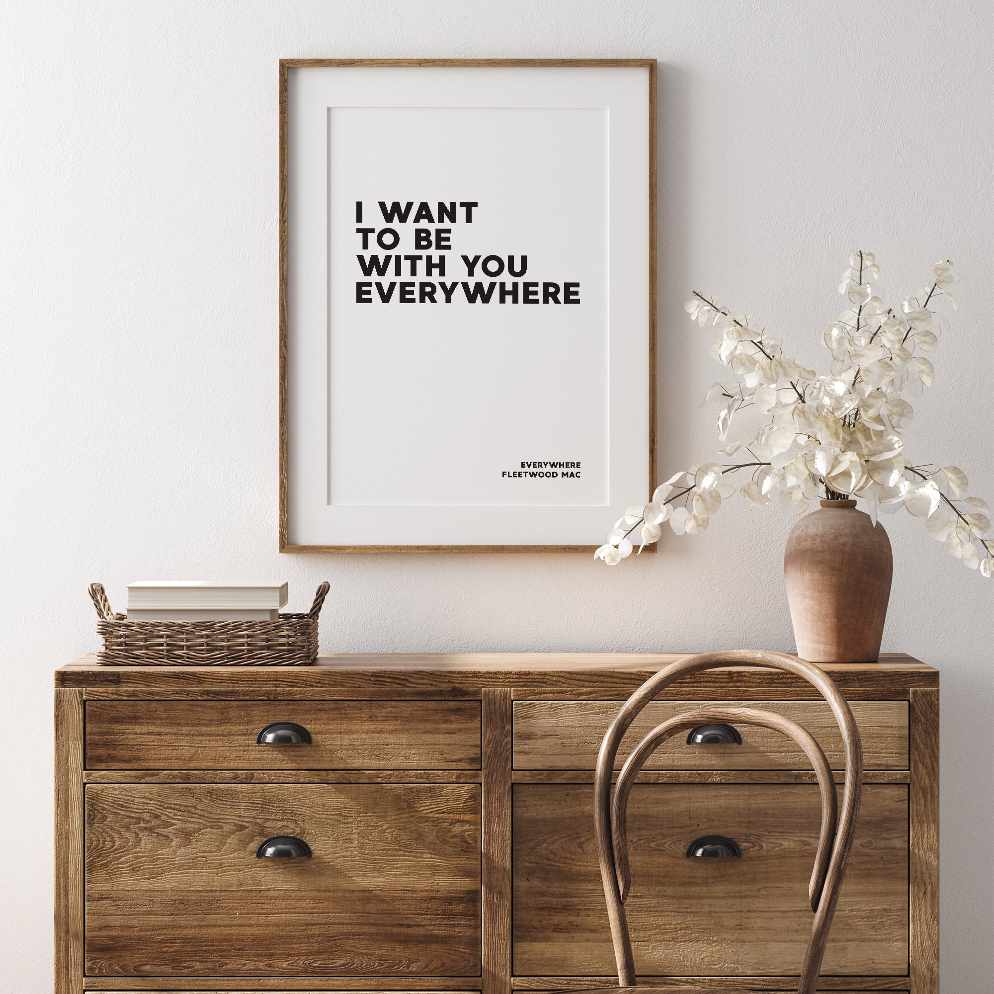 I Want to Be With You Everywhere Art Print Fleetwood Mac 