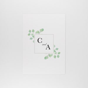 LUNA Watercolour Eucalyptus Foliage Wedding Save the Date image 3