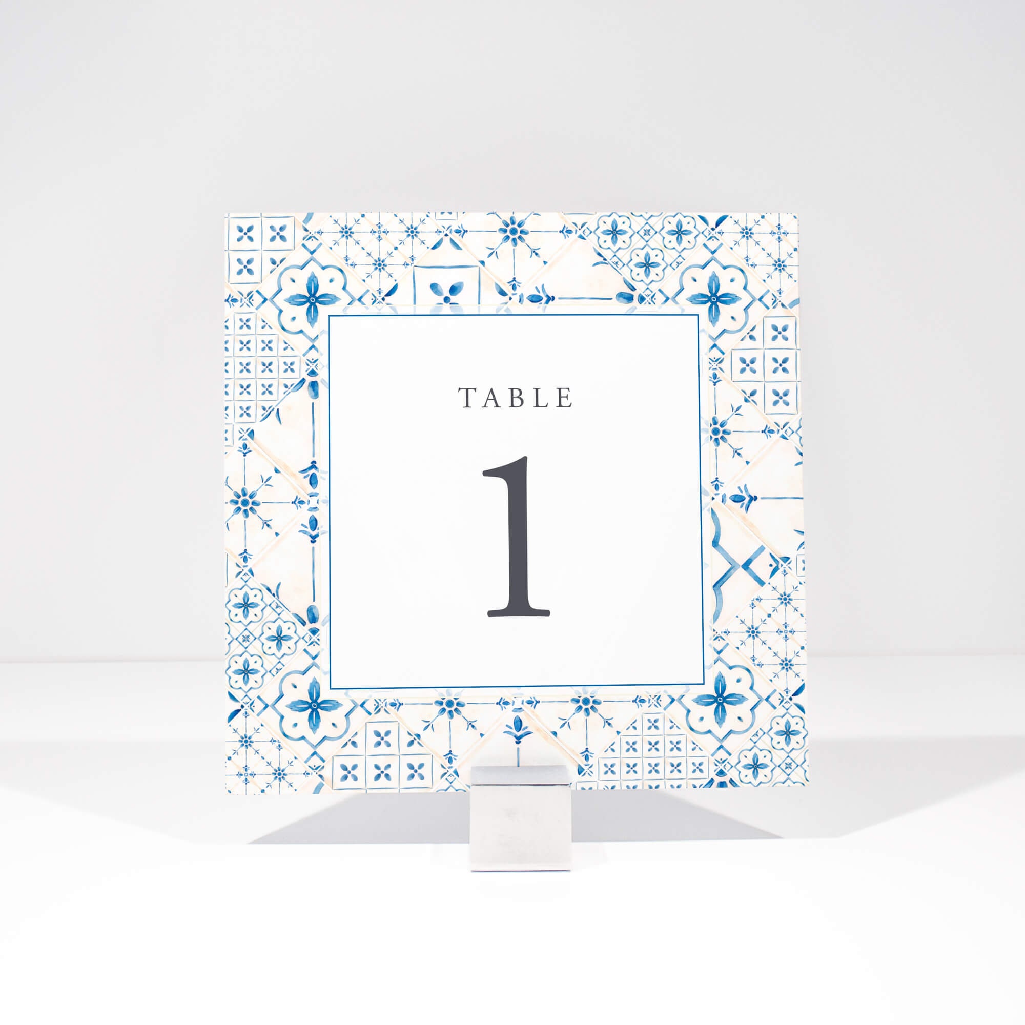 AMALFI Table Number Card