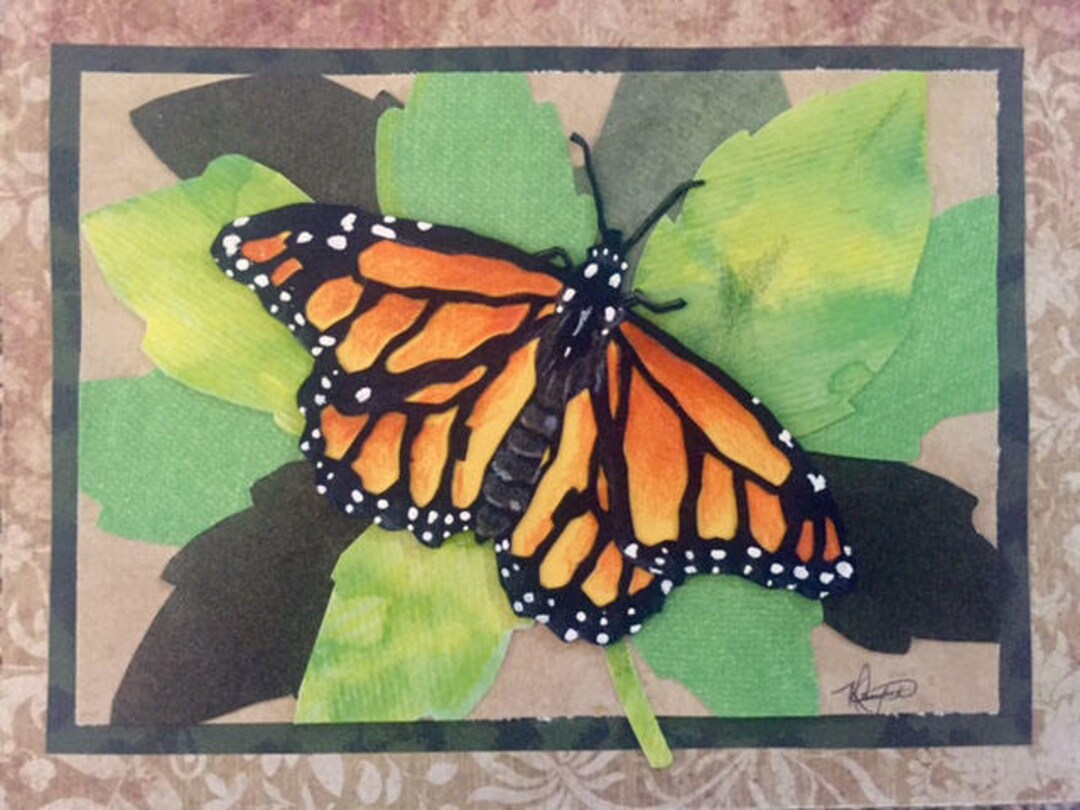 Monarch Original Cut Paper Art - Etsy
