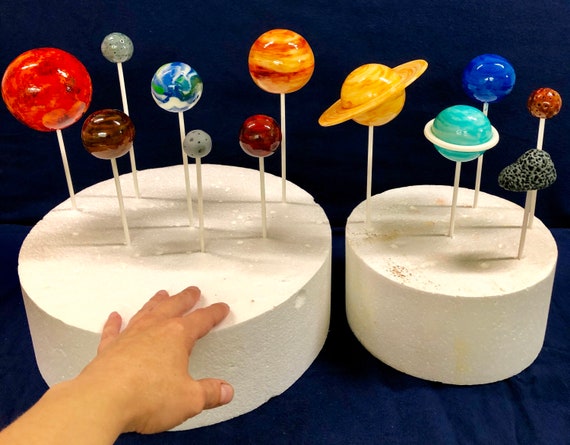 Fondant 3D Planet Cake Toppers-rice Krispy Treat - Etsy