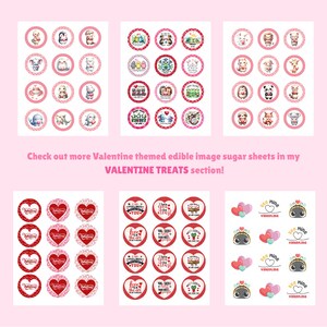 Funny Food Puns Valentine's Edible Image | 2" Cookie or Cupcake Toppers (Printed Icing Sheet) image 3