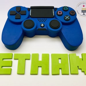 Video game controller cake topper, Video game cake decorations, Video game birthday, Video game party, Gamer birthday, Gamer Party, Fondant