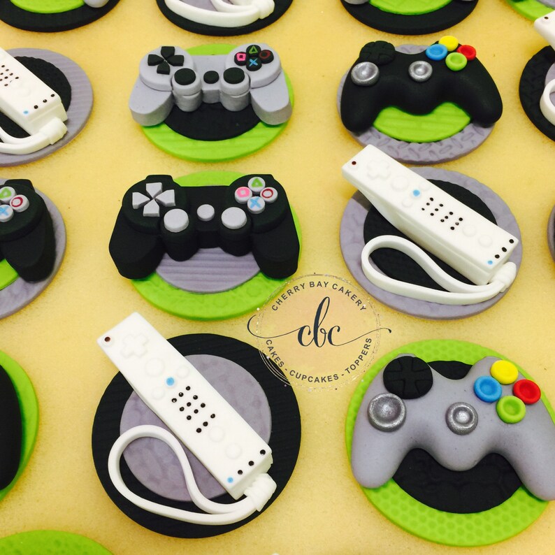 Fondant Video Game Controller Cupcake Toppers Gaming Cupcake Etsy fondant-video-game-controller-cupcake-toppers-gaming-cupcake-etsy