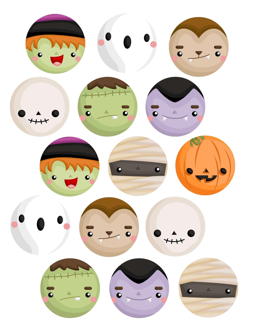 Pumpkin & Ghost Icing Faces - Edible Decorations