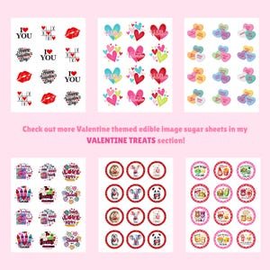 Funny Food Puns Valentine's Edible Image | 2" Cookie or Cupcake Toppers (Printed Icing Sheet) image 2