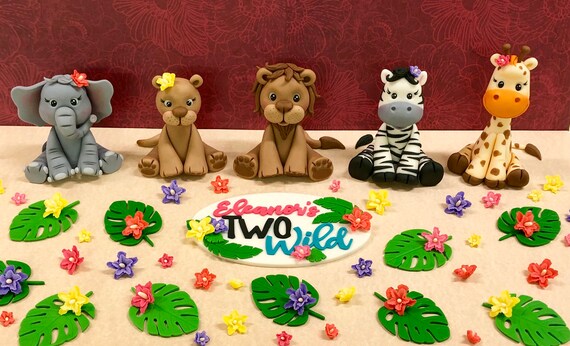 Giraffe Cake Topper Für Safari- Oder Dschungel-Party – Süße Baby-Giraffe Als Kuchen-Deko Für Kindergeburtstag