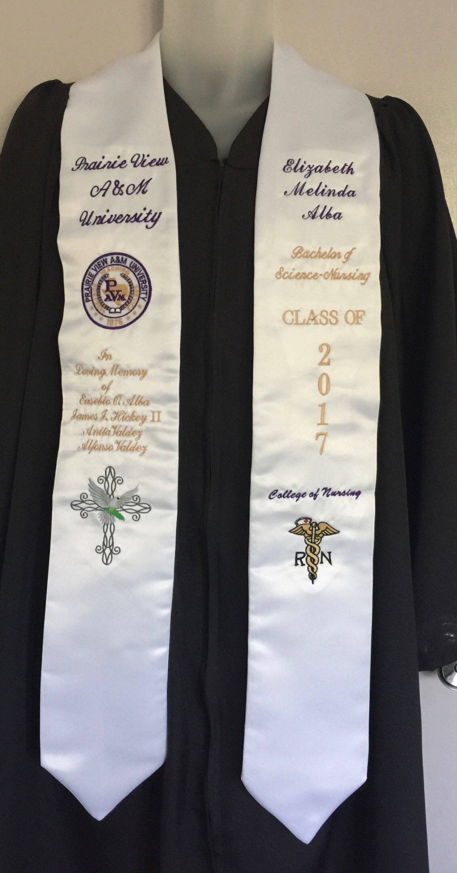 PVAMU Prairie View Texas A&M University Graduation Stole with Etsy