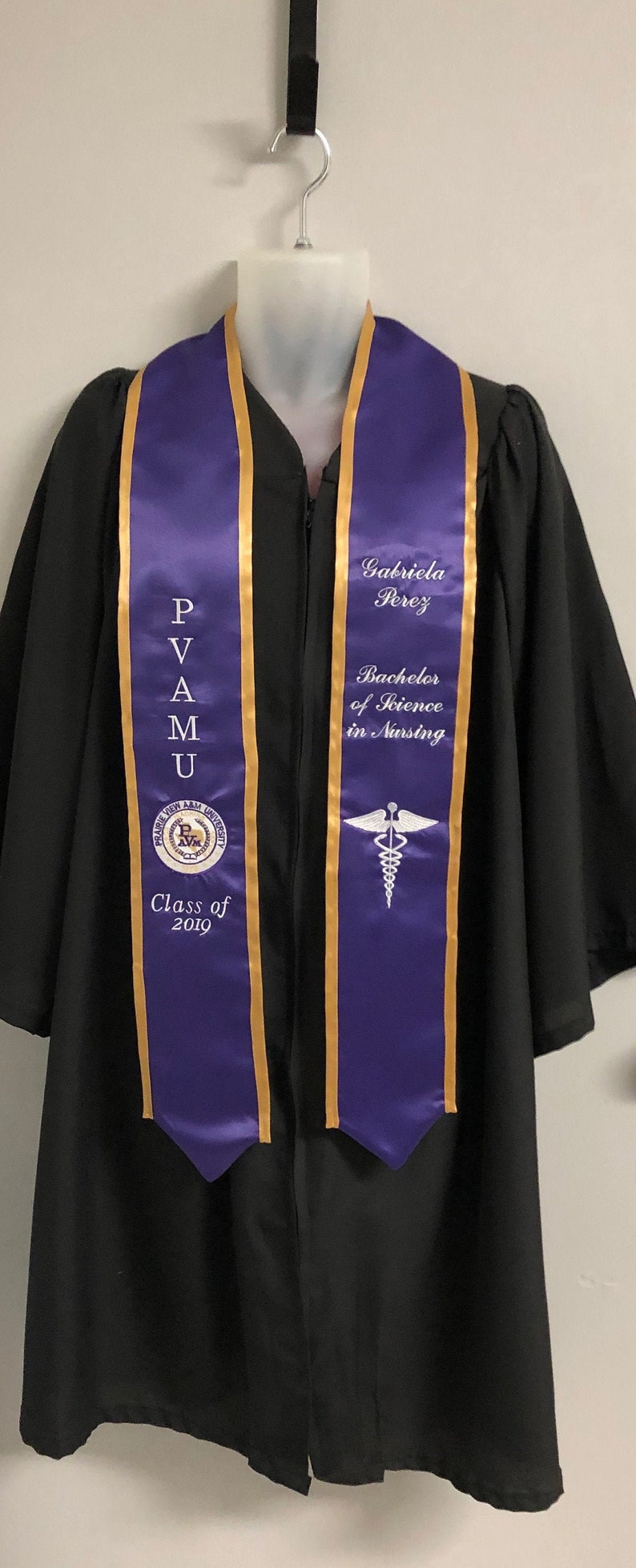 PVAMU Prairie View Texas A&M University Graduation Stole with Etsy