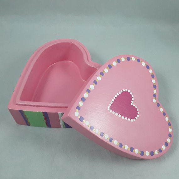 Wood Heart Shaped Box - Etsy