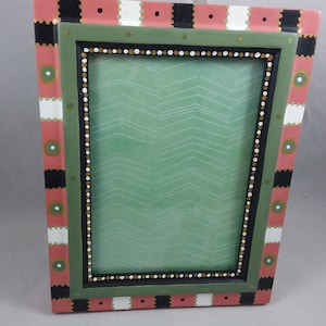 Amazing Hand Painted Wood Picture Frame