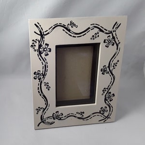 Stunning Hand Painted Wood Picture Frame