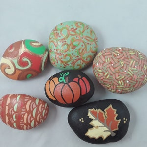 Autunno Colorato Arte Rupestre Dipinta a Mano