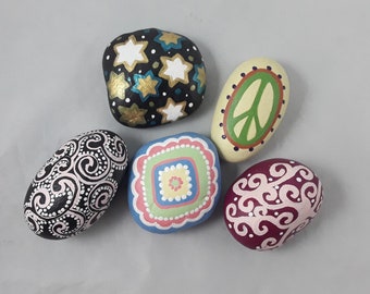 Magical Hand Painted Rock Art