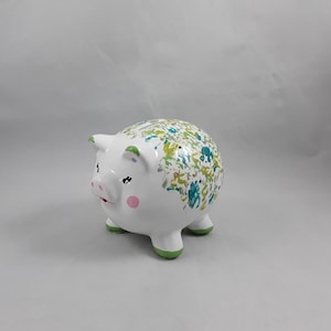 Cute Hand Painted Piggy Bank
