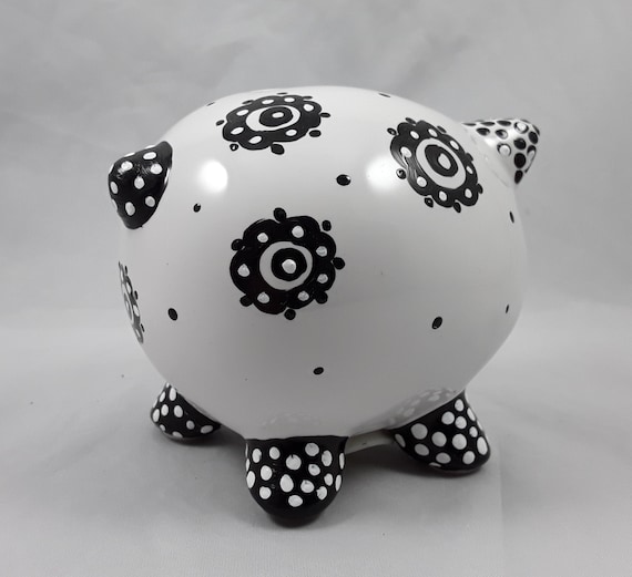 Adorable Hand Painted Piggy Bank Etsy