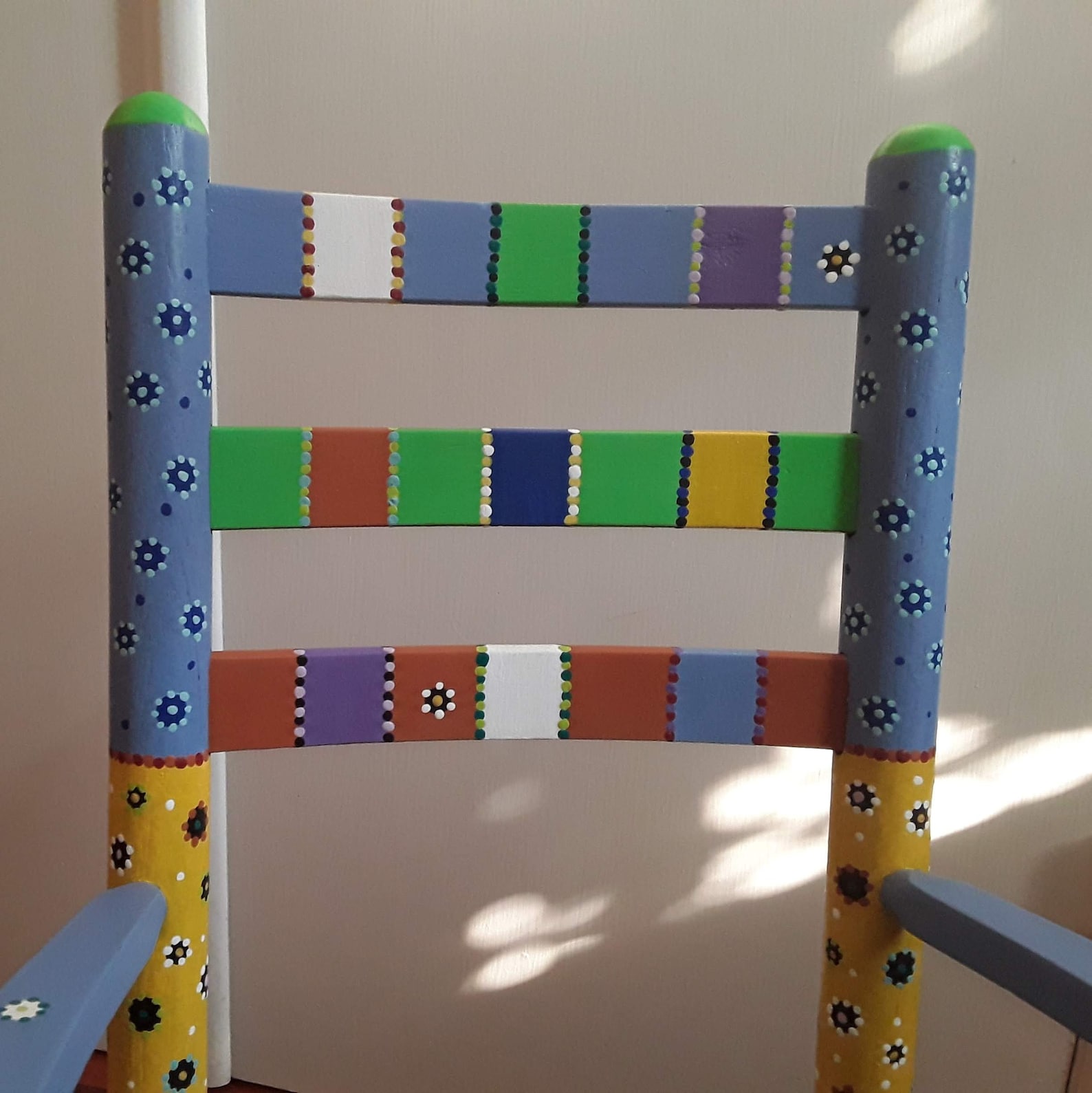 Beautiful Hand Painted Children's Rocking Chair - Etsy