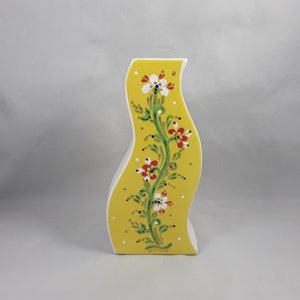Luscious Lemon Hand Painted Ceramic Vase