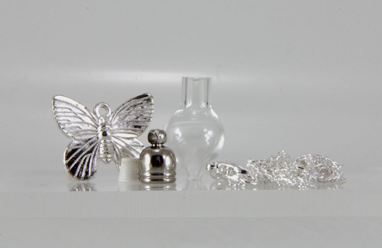 Empty Vial Necklace Keepsake Necklace Glass Vial Etsy Canada