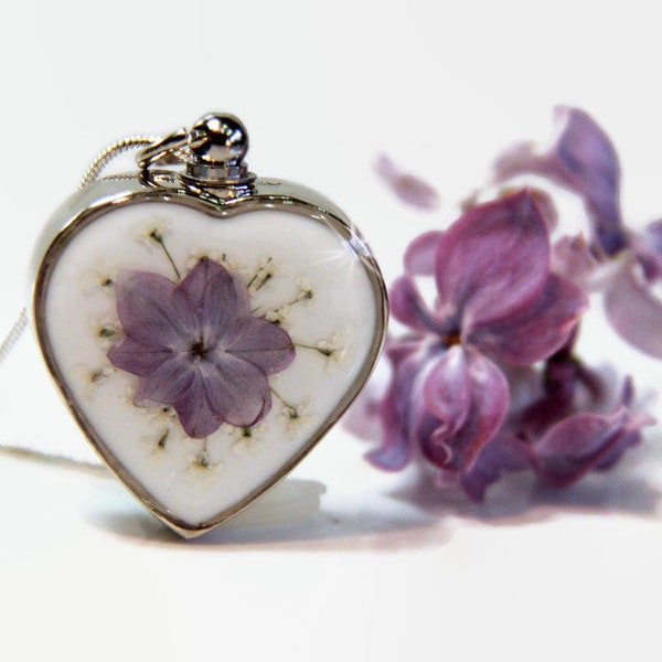 Lilac Cremation Jewelry, Ashes Jewelry, Custom Urn Jewelry, Urn Necklace, Pet Ashes Jewelry, Memorial Jewelry, Ashes Necklace, Lilac Jewelry