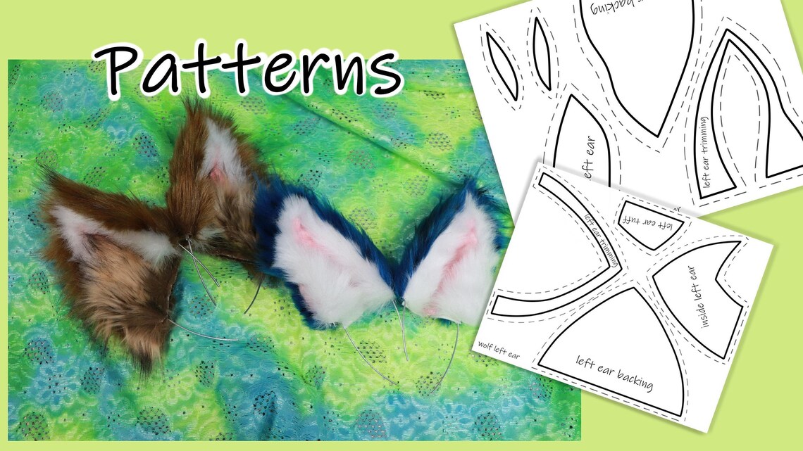FOX &amp; WOLF Ear Sewing Patterns digital sewing pattern | Etsy
