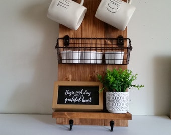 DIY Mug Rack with K-Cup® Storage