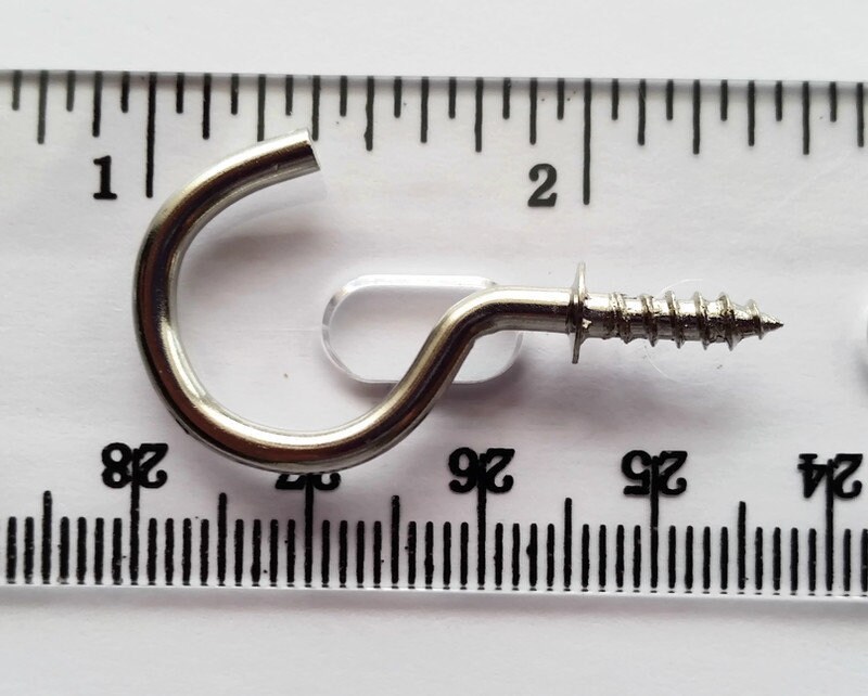 20 BLACK CUP HOOKS 1-1/2 " 20 PACK KEY HOLDER SCREW IN HOOK COFFEE MUG CUP HOOKS 20 BLACK CUP HOOKS 1-1/2 " 20 PACK KEY HOLDER SCREW IN HOOK COFFEE MUG CUP HOOKS