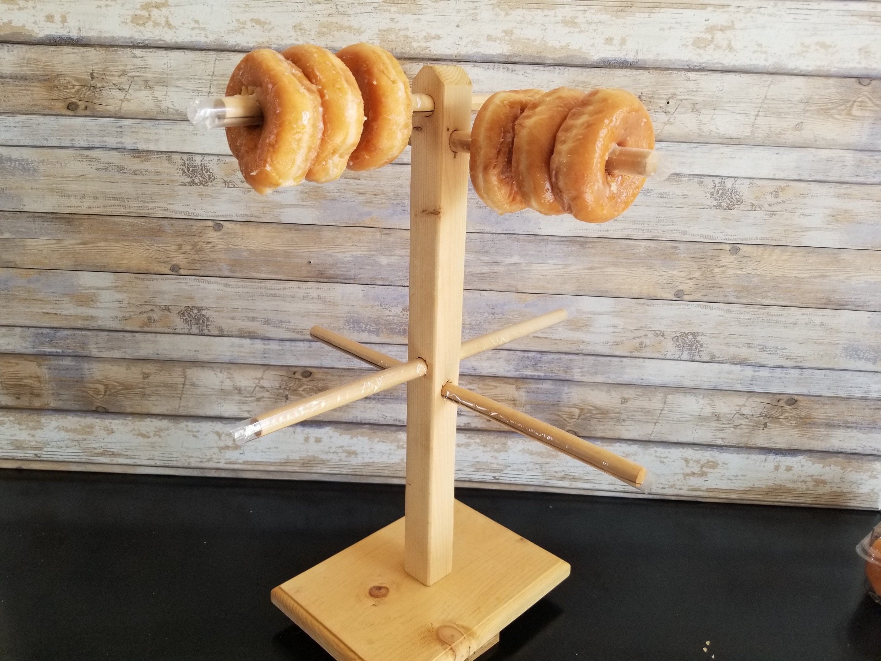 Supports à Bretzels En Bois Forme Arbre – Lot De 2 – 6 Branches Chacun – Pour Présentation Snacks, Fêtes, Déco Cuisine