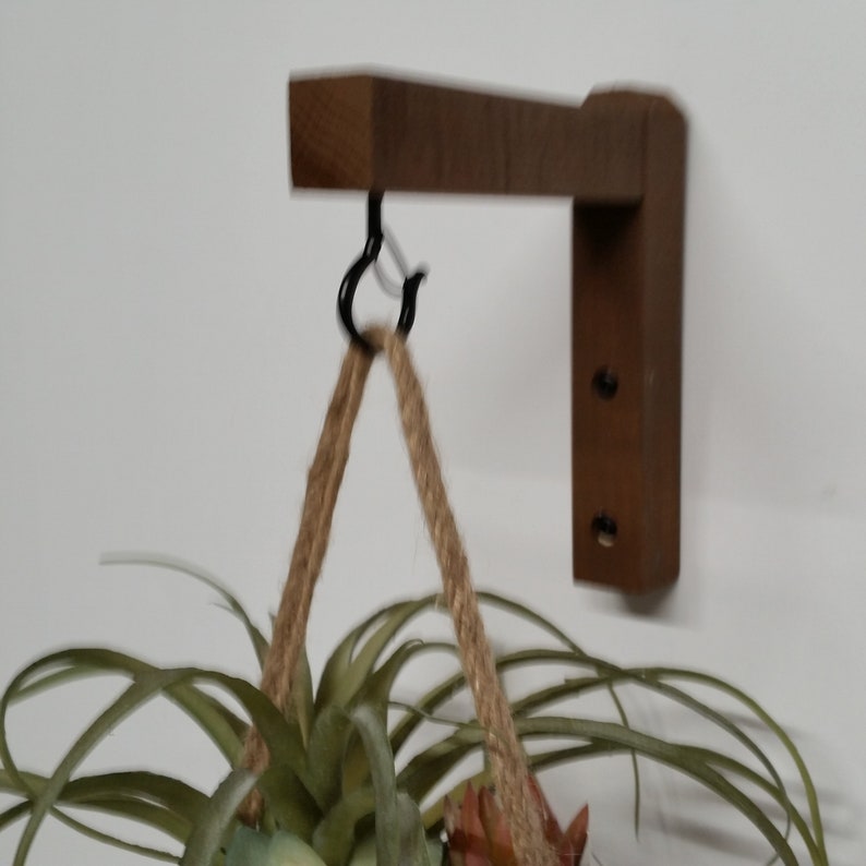 Wood Plant Hanger Hook Indoor/outdoor Hanger for Windchimes Etsy