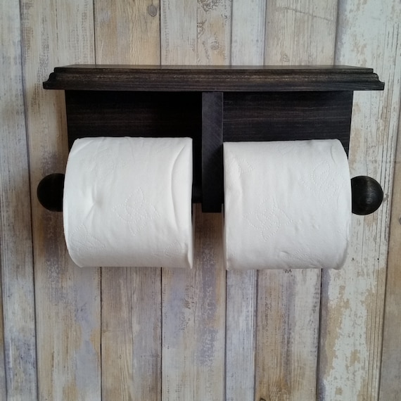 Large Toilet Paper Holder Wall-Mounted Paper Roll Holder With