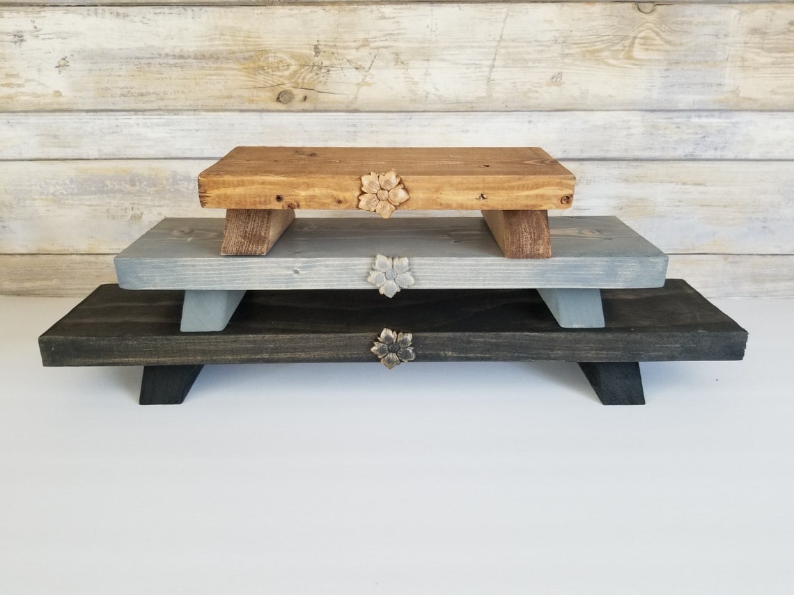Wooden Riser Wood Table Wood Risers for Display Succulent Etsy