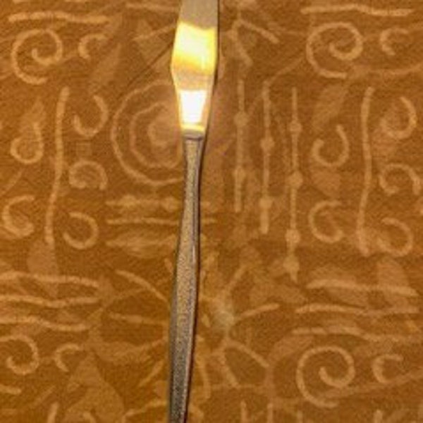 Florentine gold plated flatware knife 8.5" ca. 1962