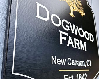 personalized family name outdoor sign, custom farmhouse sign, PVC address sign for front porch, custom farm/cottage decor, Airbnbhost rental