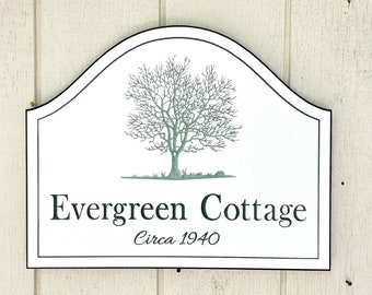 Outdoor Hanging Roadside Farmhouse Address Sign, PVC Weather Resistant Carved Signage, Driveway Entrance Hanging Address Sign
