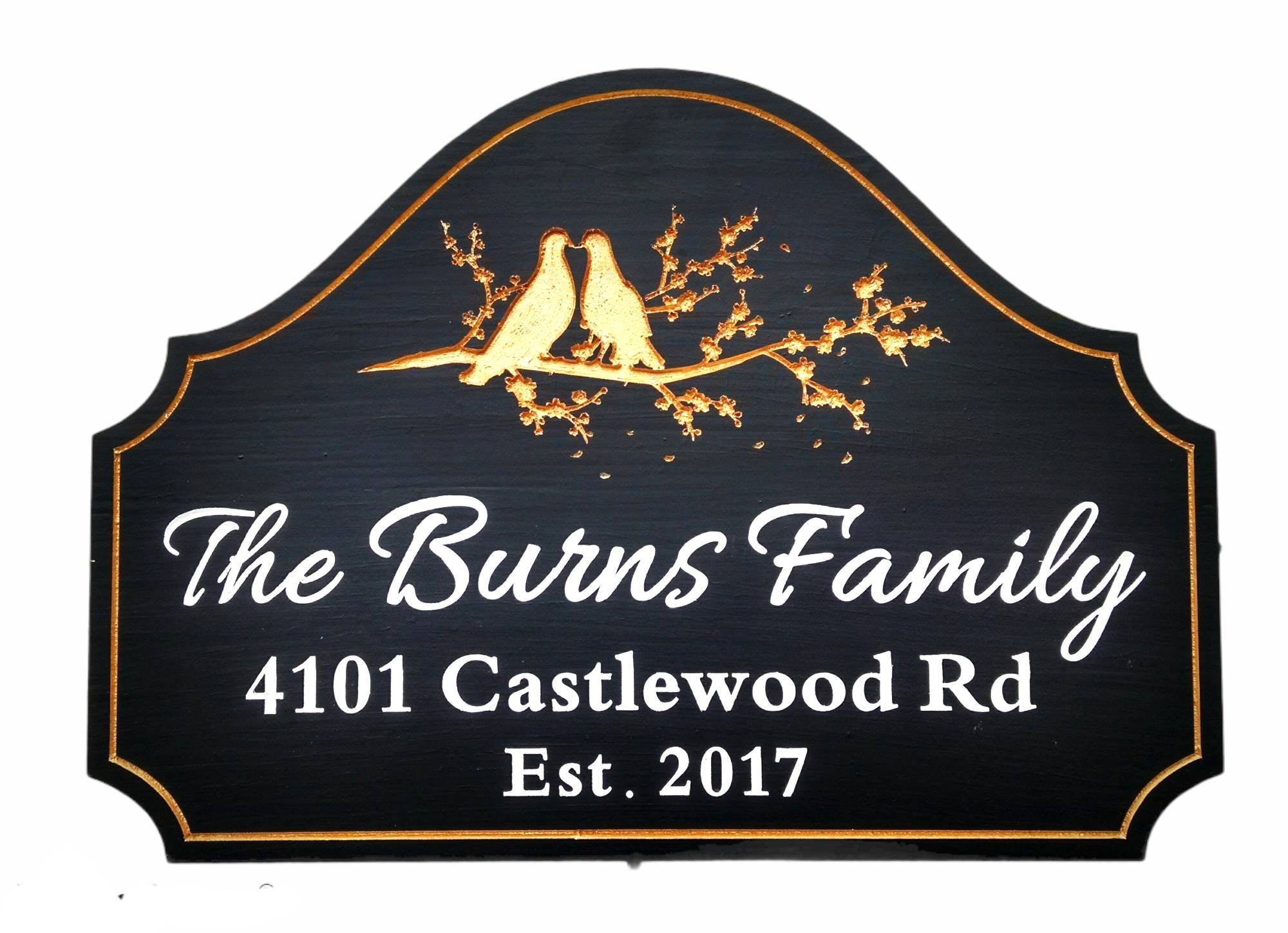 Outdoor Hanging Farm Cottage Name Sign Carved PVC Address for Etsy