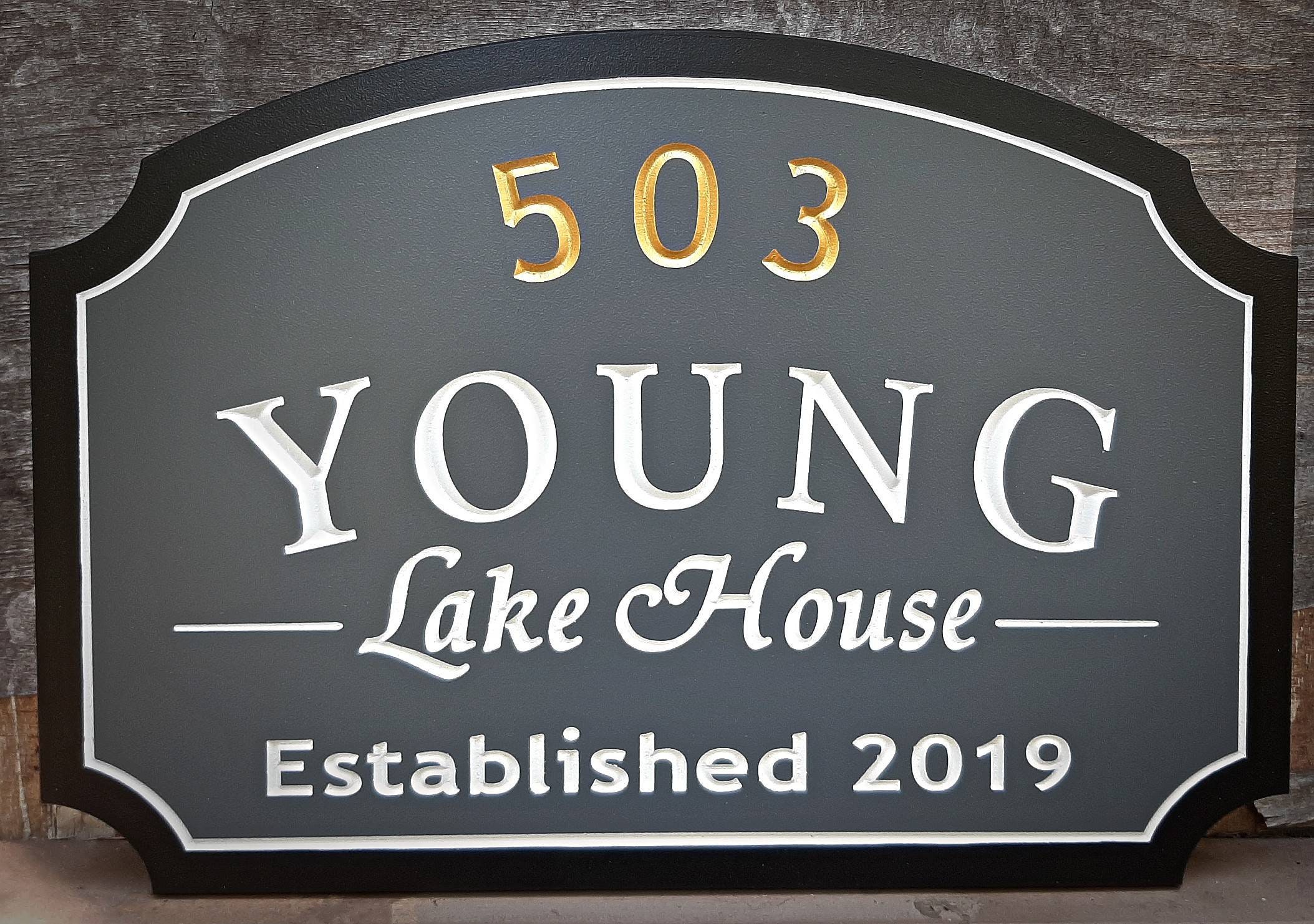Custom House Sign, Outdoor PVC Sign, Farmhouse Entryway Decor, Custom ...
