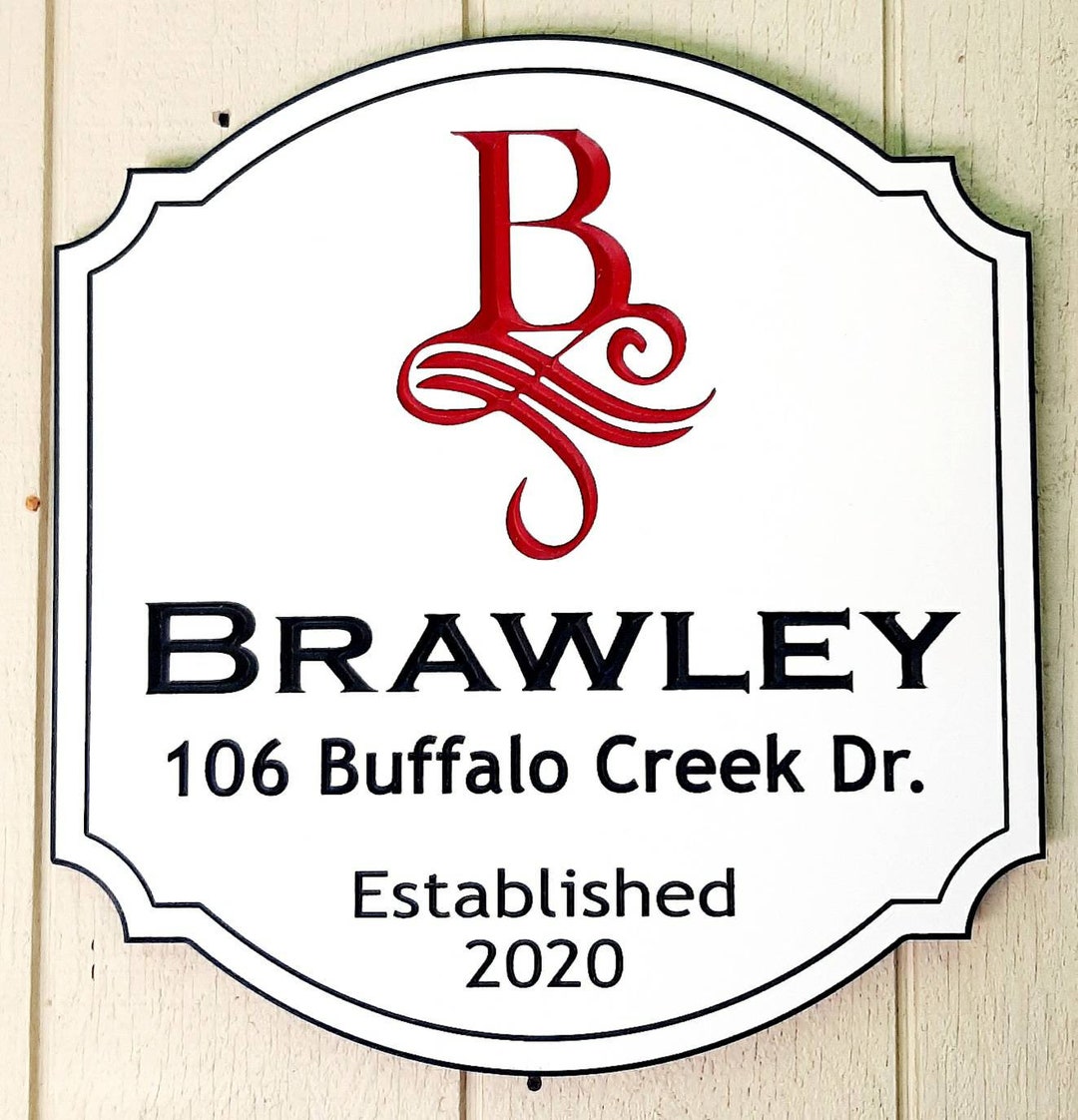 Engraved Residence Name Sign, Airbnb Carved Sign, Address Driveway ...