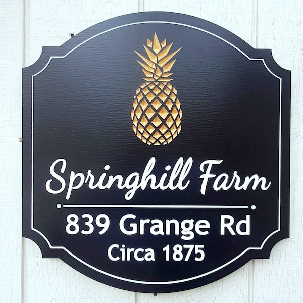 Lamp Post Hanging Address Sign Etsy