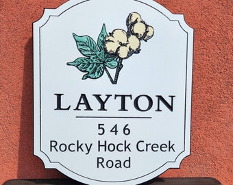 Custom Outdoor Family Address Sign – Personalized Engraved House Outdoor House Sign - Custom Home Decor