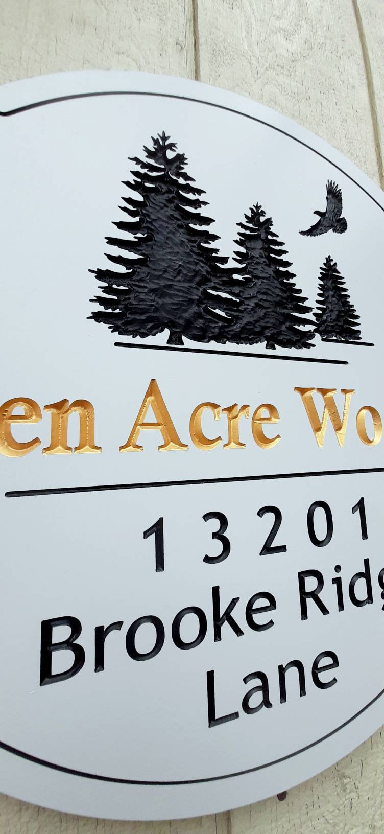 Hanging PVC Address Sign, Farm House Address Sign, Wildlife Outdoor PVC ...