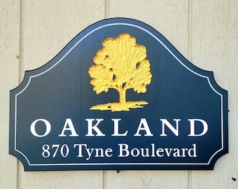 Custom Outdoor Family Address Sign – Personalized Engraved House Outdoor House Sign - Personalized Home Decor