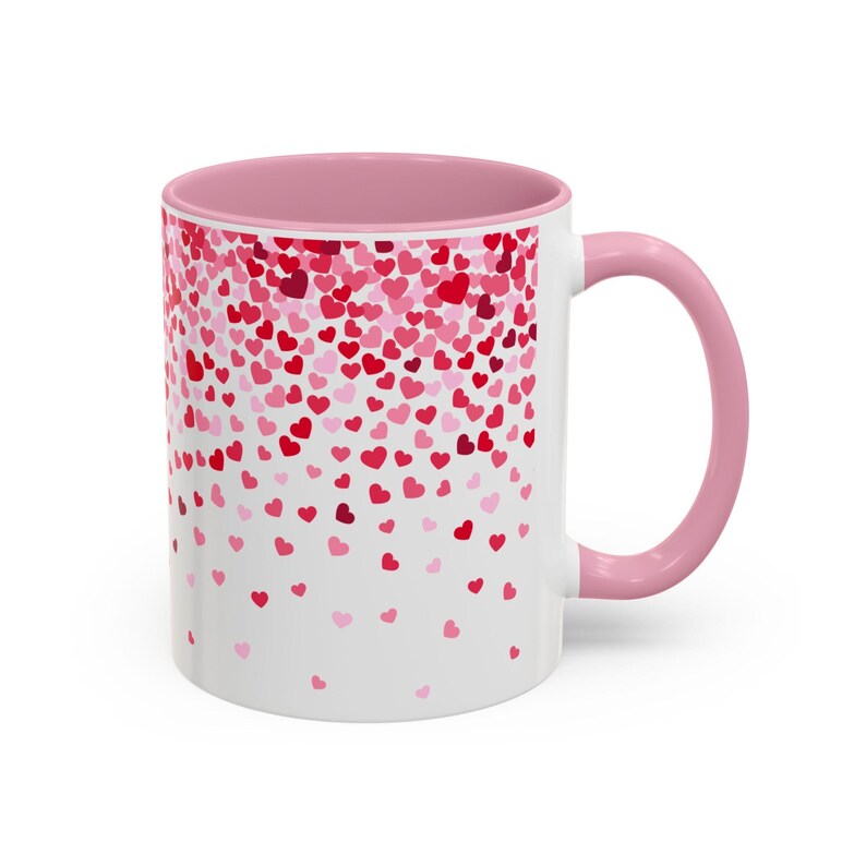 Happy Valentine s Day Falling Heart Colorful Mug Romantic Kitchen Happy Valentine s Day Falling Heart Colorful Mug Romantic Kitchen