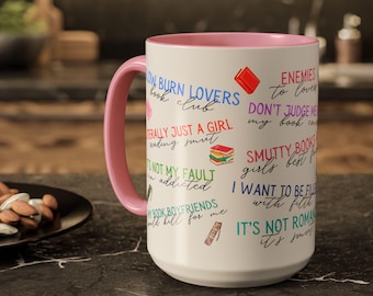 Romance book Mug: Smut Coffee Cup (15oz) Valentines, Galentines gift, romance reader cup
