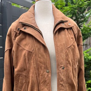90s Adventure Bound by Wilson Suede Leather Insulated Bomber 90s Adventure Bound by Wilson Suede Leather Insulated Bomber
